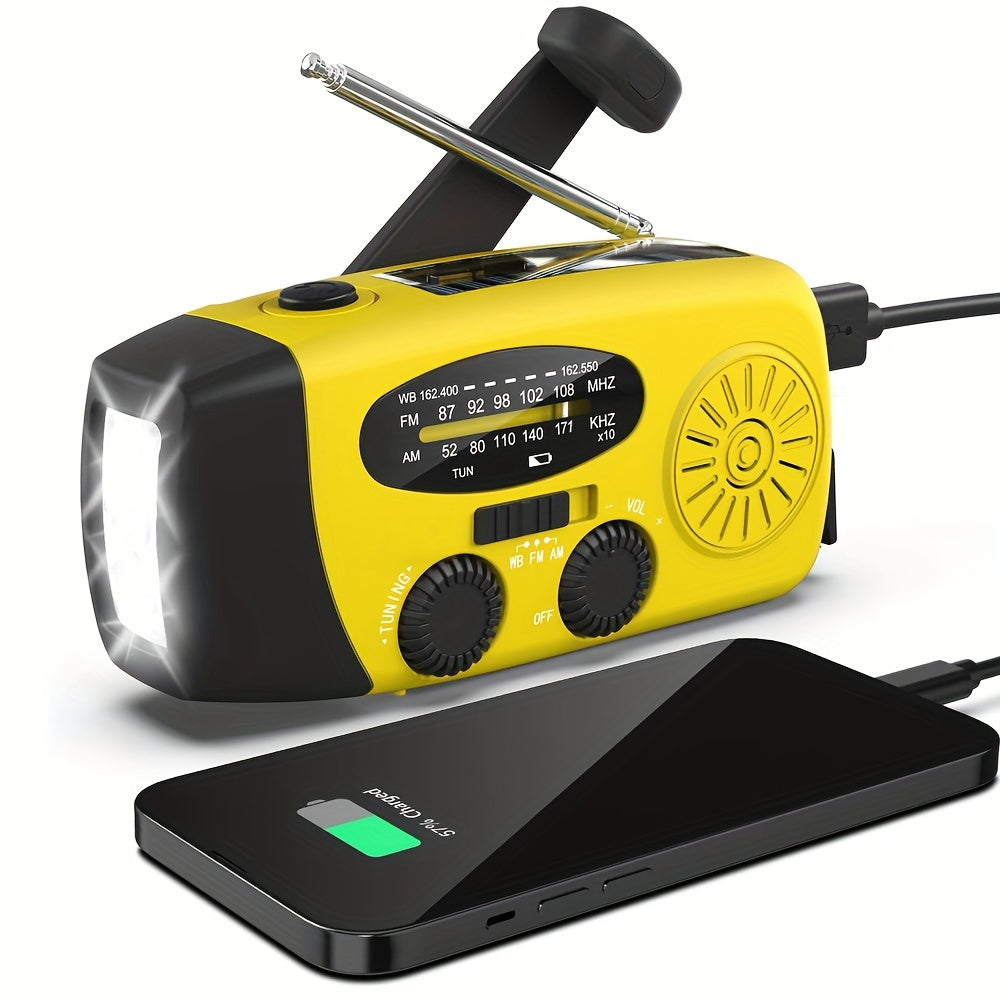Emergency Solar Hand Crank Radio with Power Bank