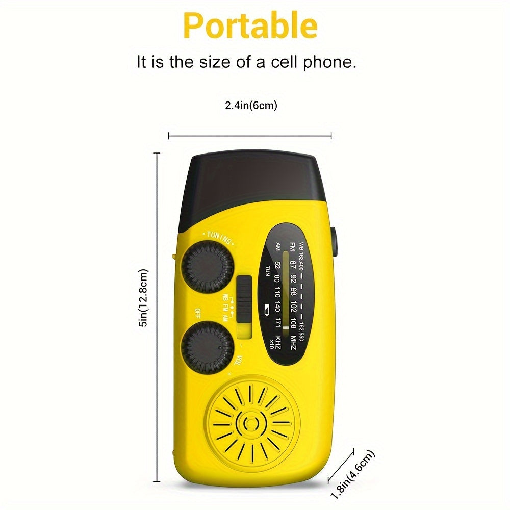 Emergency Solar Hand Crank Radio with Power Bank