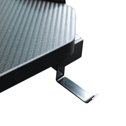 Professional gamer table with carbon fiber coating and LED lighting